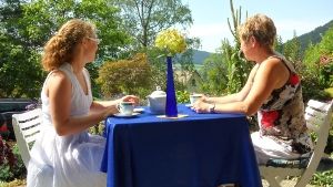 Frühstück auf der Terrasse