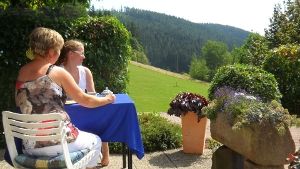 Terrasse mit Blick ins Grüne